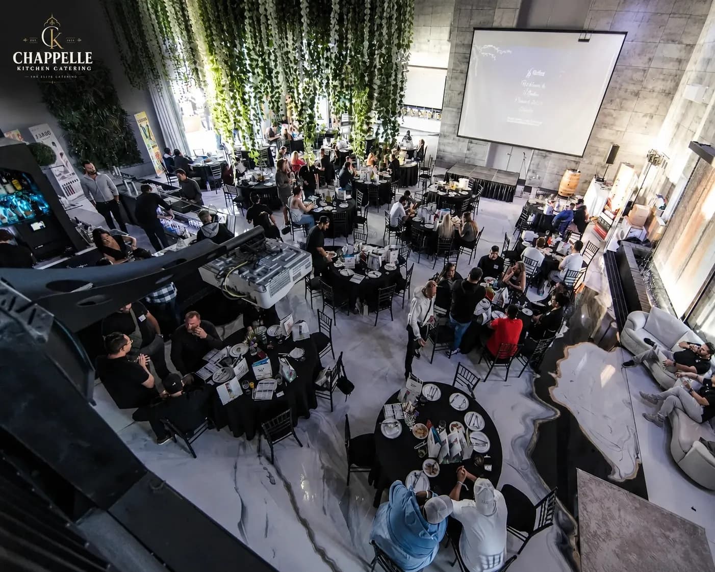 Corporate catering event at Tangled Roots Event Venue