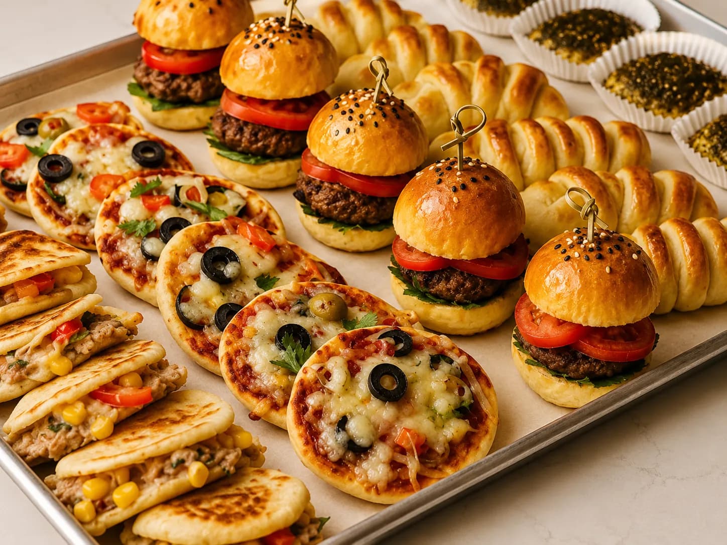Mediterranean food presentation — 13