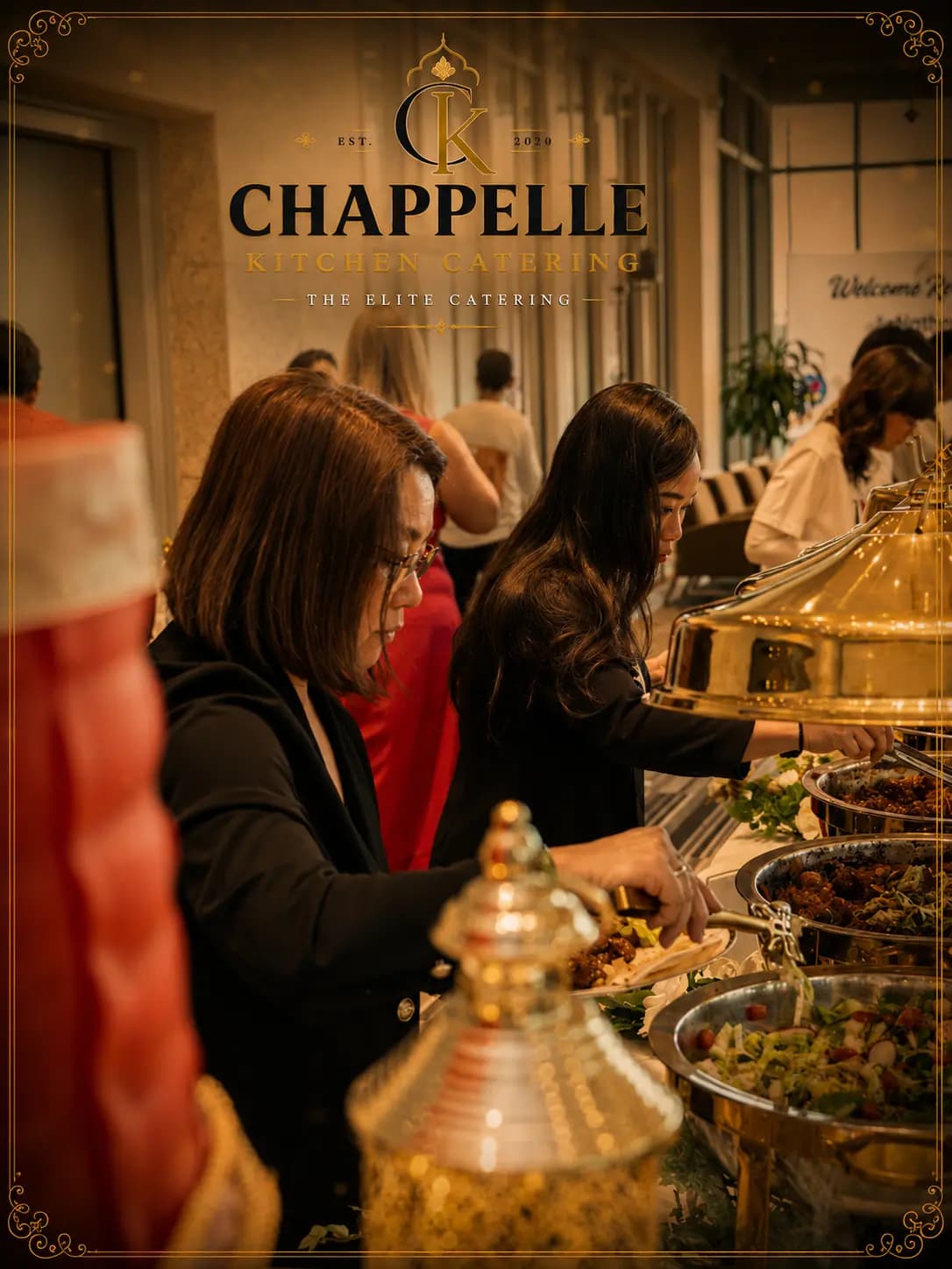 Luxury private celebration with elegant dinner gathering and hospitality atmosphere